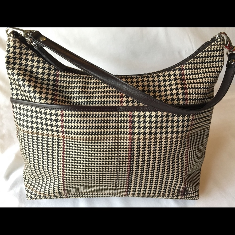 NWOT Ralph Lauren  Houndstooth Pattern Purse